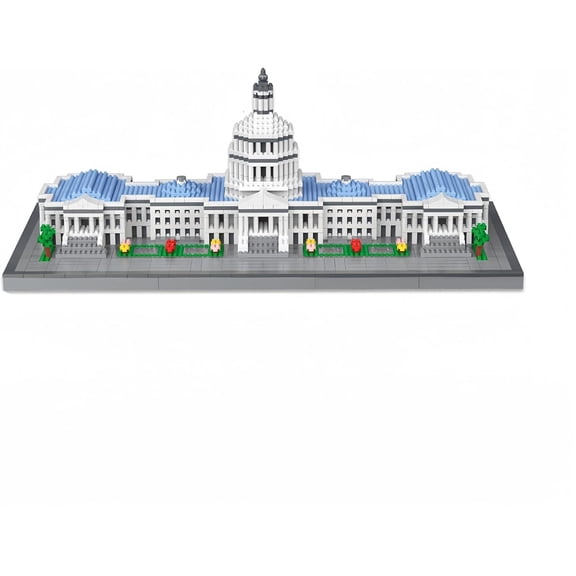 BrixVibe Capitol City Construction Building Set Compatible with Lego Architecture Collectible Model for Adults Teens