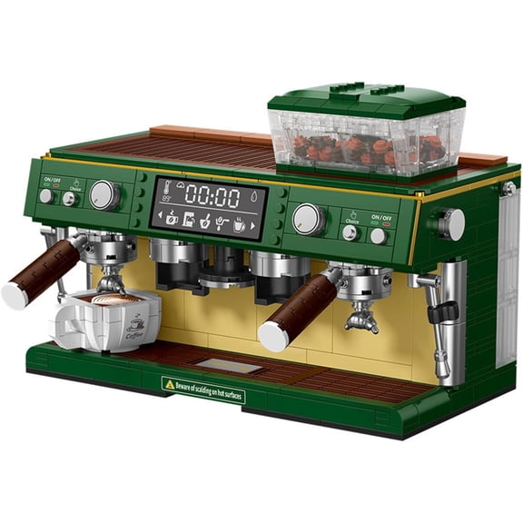 BrixVibe Double-Head Coffee Machine Building Set&nbsp;Compatible with Lego Furniture Classic Display Collection Model for Adults 928pcs