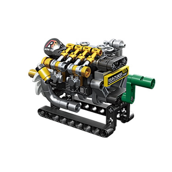 BrixVibe Engine Model Building Set Compatible with Lego Technic Model Four-cylinder for adults 109 pcs