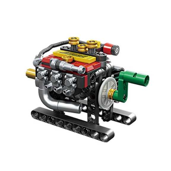 BrixVibe Engine Model Building Set Compatible with Lego Technic Model Three-cylinder for adults 101 pcs