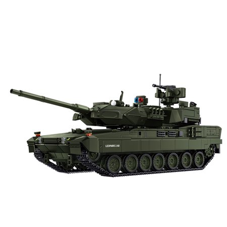 BrixVibe Eopard A28 WW2 Military Tank Building Blocks Set with Light Compatible with Lego Army for Adults 14+ 2306pcs