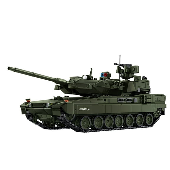 BrixVibe Eopard A28 WW2 Military Tank Building Blocks Set with Light Compatible with Lego Army for Adults 14+ 2306pcs