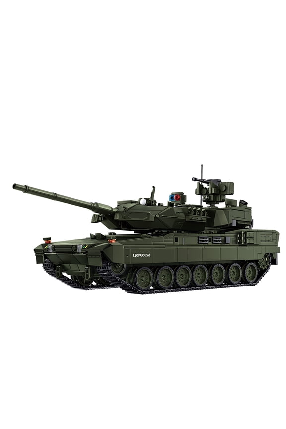 Eopard A28 WW2 Military Tank Building Blocks Set with Light Compatible with Lego Army for Adults 14+ 2306pcs