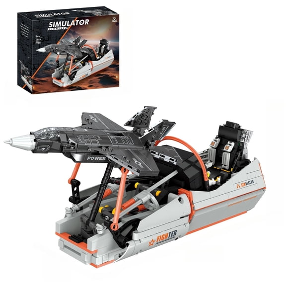 BrixVibe Military Fighter Aircraft Building Set Compatible with Lego Plane Simulator Collectible Model for Adults Teens 941pcs