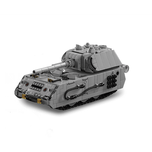 BrixVibe Military Mouse Heavy Tank Building Set Compatible with Lego Army WW2 Vehicle Model for Boys Adults