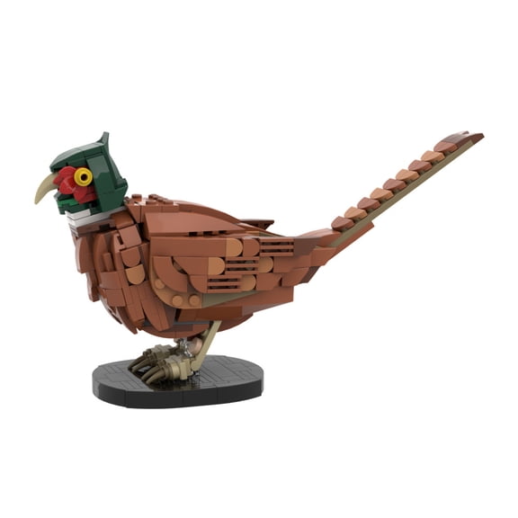 BrixVibe Pheasant Building Set Compatible with Lego Feral Animal Creative Educational Model for Adults Teens 380Pcs