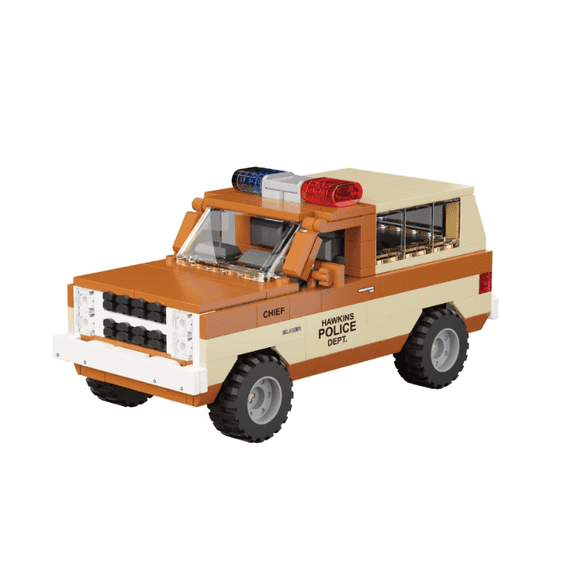 BrixVibe Police Car Building Sets Compatible With Lego Retro Off-Road Vehicle Model Creative Thinking Building Blocks For Adults Teens 428 Pcs
