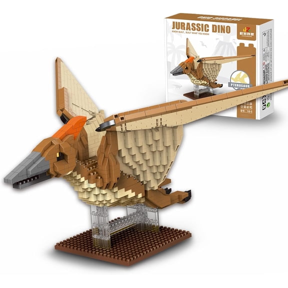 BrixVibe Pterosaur Dinosaur Building Set Compatible with Lego Animal Creative Collectible Model for Adults Teens 1010pcs