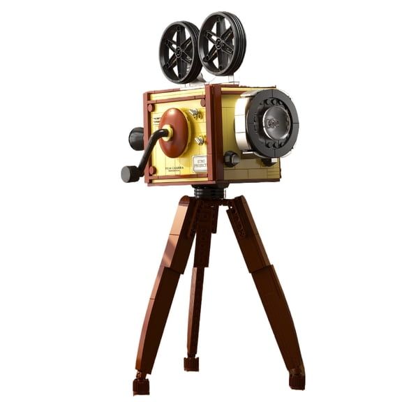 BrixVibe Retro Projector Building Set Compatible with Lego Furniture Collectible Vintage Creative Display Model Decor 588pcs