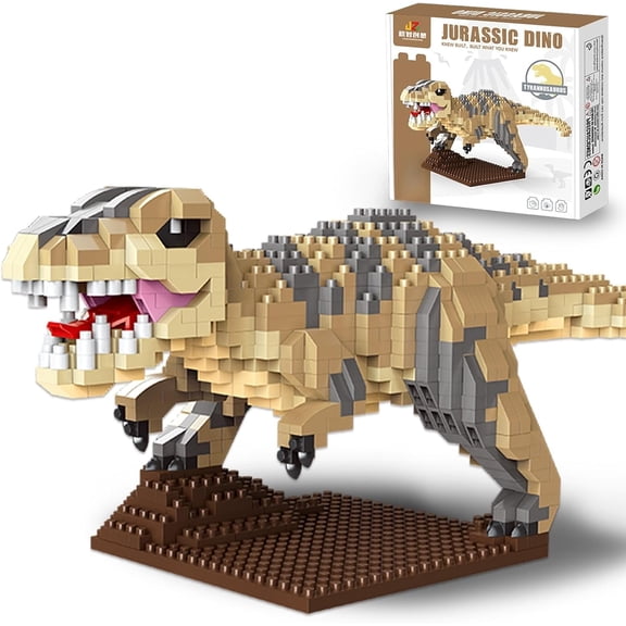 BrixVibe T-Rex Dinosaur Building Set Compatible with Lego Animal Creative Collectible Model for Adults Teens