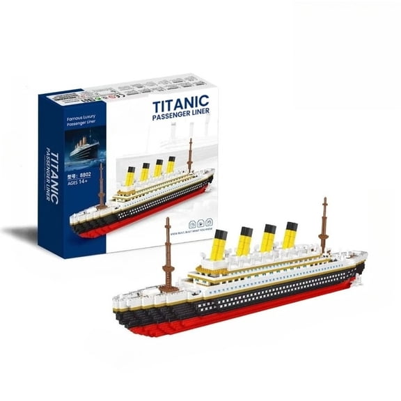 BrixVibe Titanic Ship Building Set Compatible with Lego Cruise Ship Collection Display Model for Adults Teens