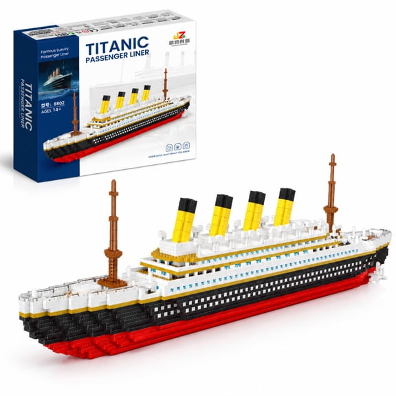 BrixVibe Titanic Ship Building Set Compatible with Lego Cruise Ship Collection Display Model for Adults Teens
