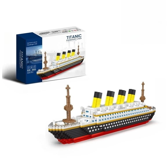BrixVibe Titanic Ship Building Set Compatible with Lego Ship Creative Collectible Model for Teems Adults