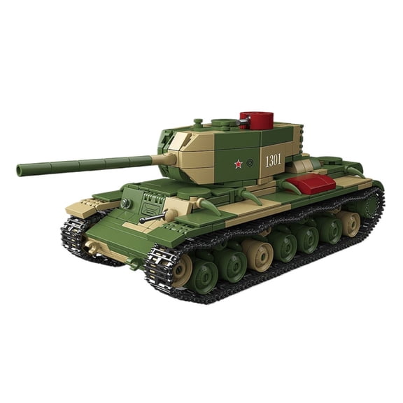BrixVibe WW2 Heavy Tank Building Set Compatible with Lego Military Vehicle Collectible Model for Boys Adults 876pcs