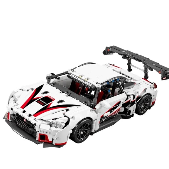BrixVibe White Sports Car Building Set Compatible with Lego Racing Collectible Model for Adults Boys 1209pcs