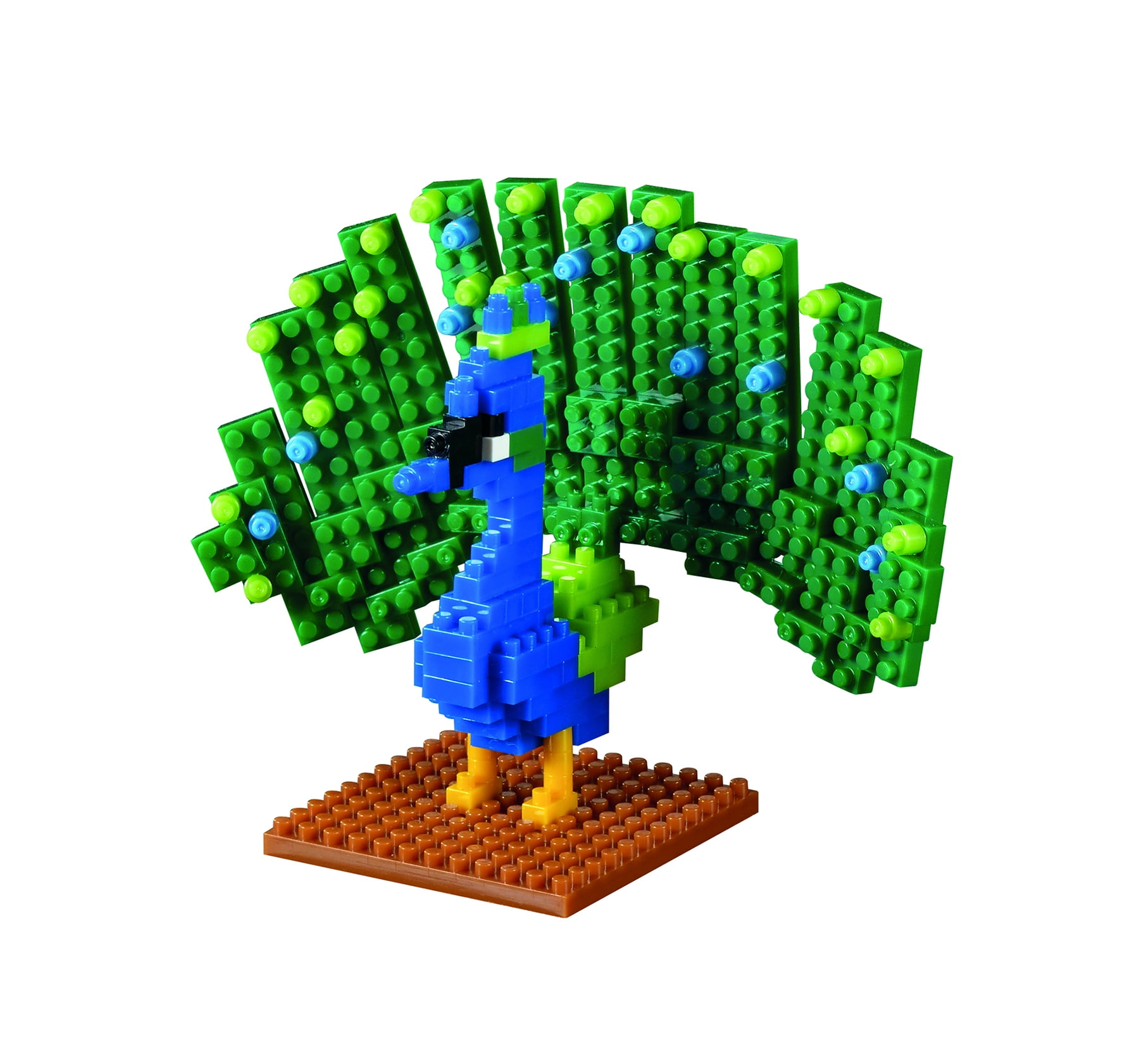 Brixies Brick Model PEACOCK 3-D Model Brick Building Kit