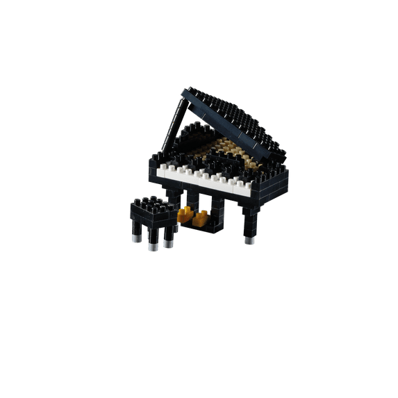 Brixies Brick Model PIANO BLACK 3-D Model Brick Building Kit