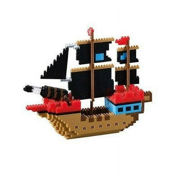 Brixies Brick Model PIRATE SHIP 3-D Model Brick Building Kit