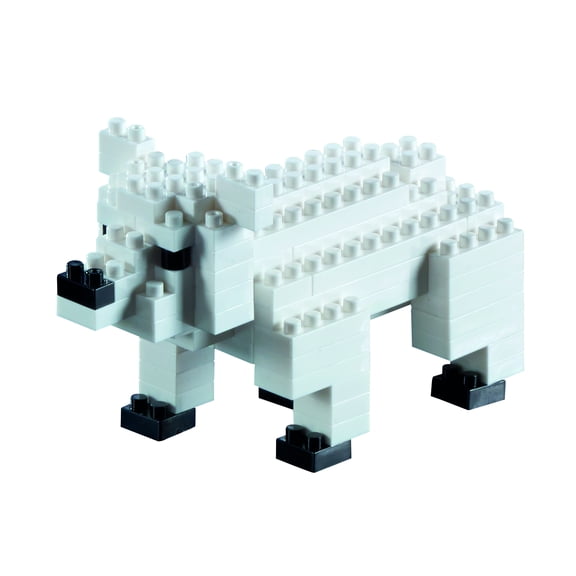 Brixies Brick Model POLAR BEAR Brick 5528593 Building Kit (90 Pieces)
