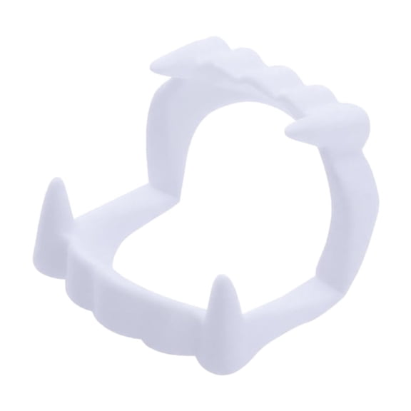 Brixlen GlowintheDark Retractable Vampire Fangs, Plastic Fake Teeth Prop, Halloween Cosplay Accessory, Funny Costume Teeth for Masquerade Party RolePlay Decor