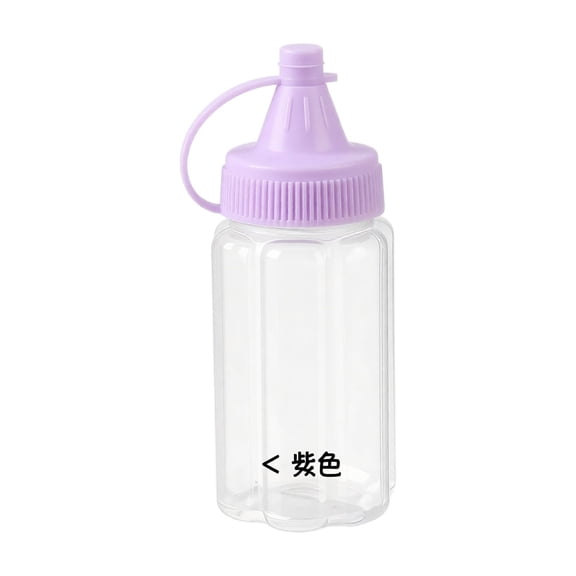 Brixlen Mini Condiment Squeeze Bottles for Lunch Accessories, Mini Ketchup Bottle for Lunch Box, Leakproof Salad Dressing Container to go with Lid,1 oz