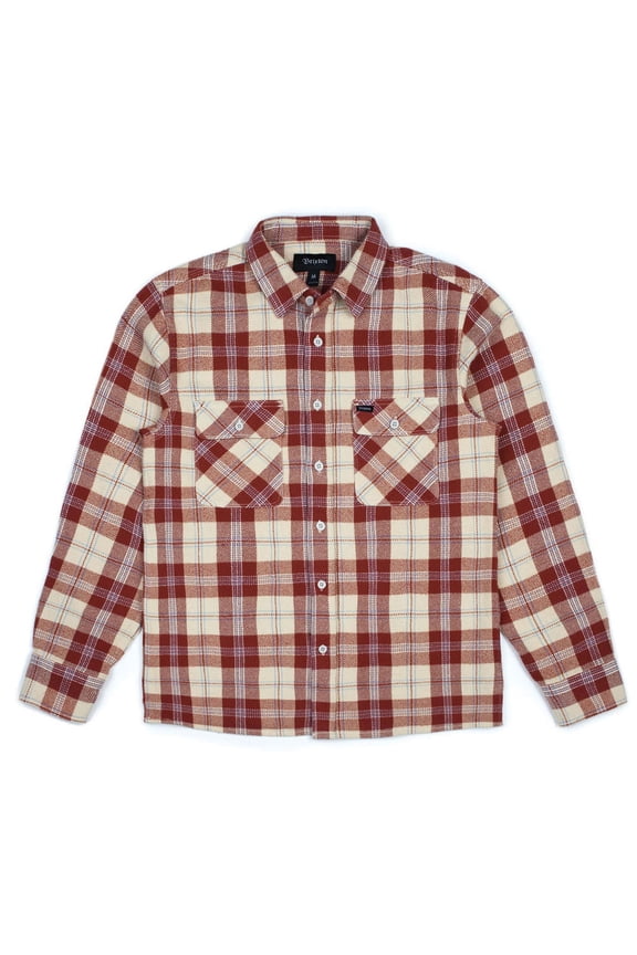 Archie Long Sleeve Flannel Shirt Brick