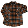 thumbnail image 1 of Brixton Bowery Long Sleeve Flannel Shirt Rust, 1 of 1