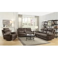 thumbnail image 1 of Brixton Buckskin Brown Motion Sofa/Couch with Dropdown, 1 of 10