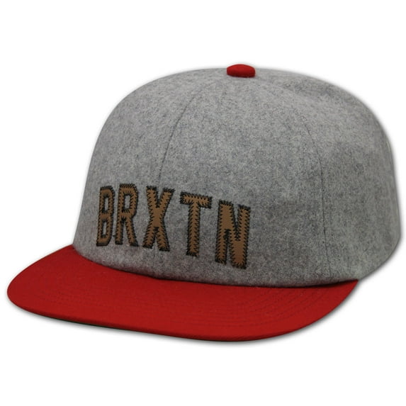 Brixton Hamilton Strapback Baseball Cap GrayRed