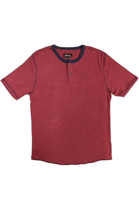 Lewis Henley T-shirt Red Navy