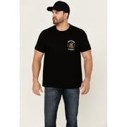 Brixton Men's Boot Barn Americobra Short Sleeve Graphic T-Shirt Black Large  US