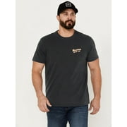 Brixton Men's District Eagle Short Sleeve Graphic T-Shirt Black Medium  US