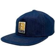 Brixton Men's Snapback Hat Builders MP Adjustable Blue Denim Cap