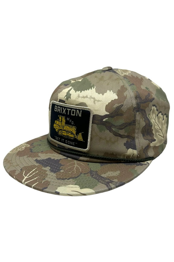 Men's Snapback Hat Irvington HP Leaf Camouflage Flat Brim Cap