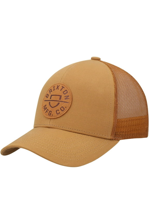 Men's Trucker Hat Crest Netplus MP Mesh Cap in Golden Brown