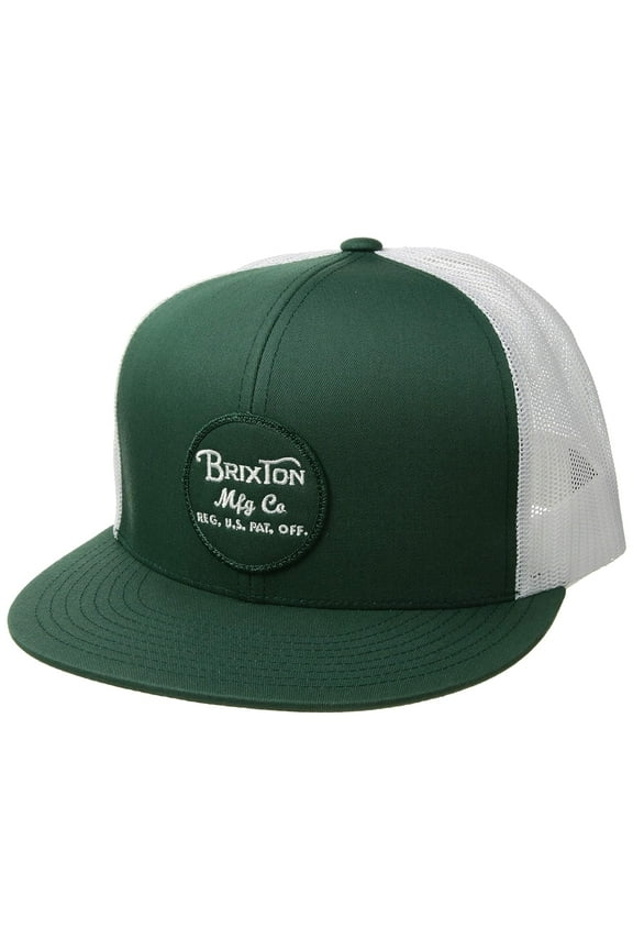 Men's Wheeler Mesh Trucker Cap Hat in Pine