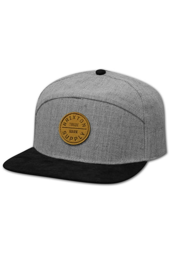 Oath 7 Panel Baseball Cap Heather Gray