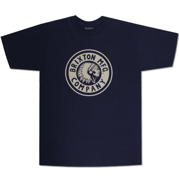 Brixton Rival T-Shirt Navy White