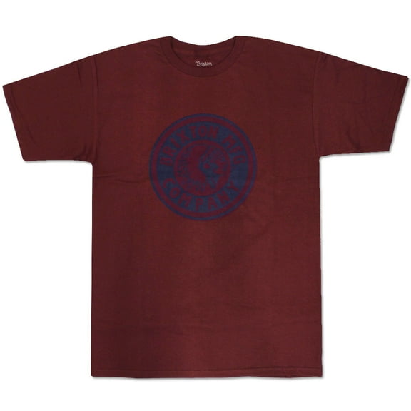 Brixton Rival T-Shirt Red Blue