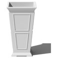 Brixton Series Tall Plastic Planter Large Outdoor Planter for Front