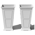 Brixton Series Tall Plastic Planter Large Outdoor Planter for Front