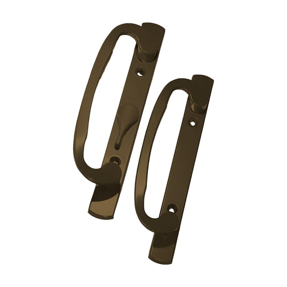 Brixwell Patio Door Handle Center Latch Without Key Type, Bronze Finish, Zinc Material