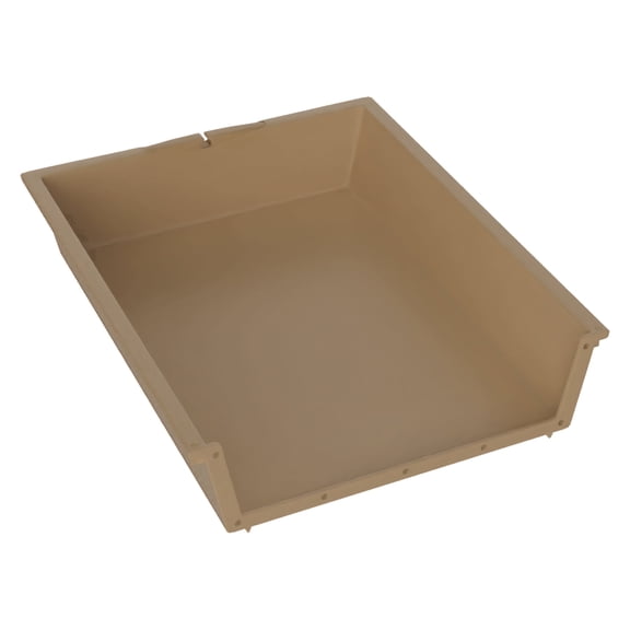Brixwell 20-1/2 in Beige Plastic Cabinet Drawer Insert, 4 in High, Replacement Compatible