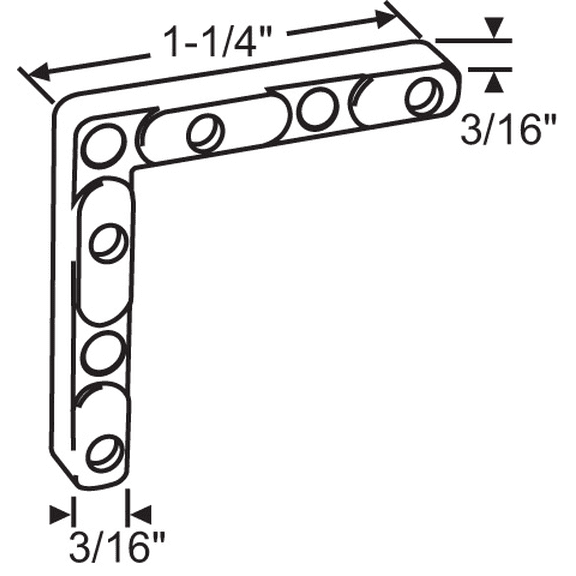 Brixwell 900-481 Corner Key die Cast