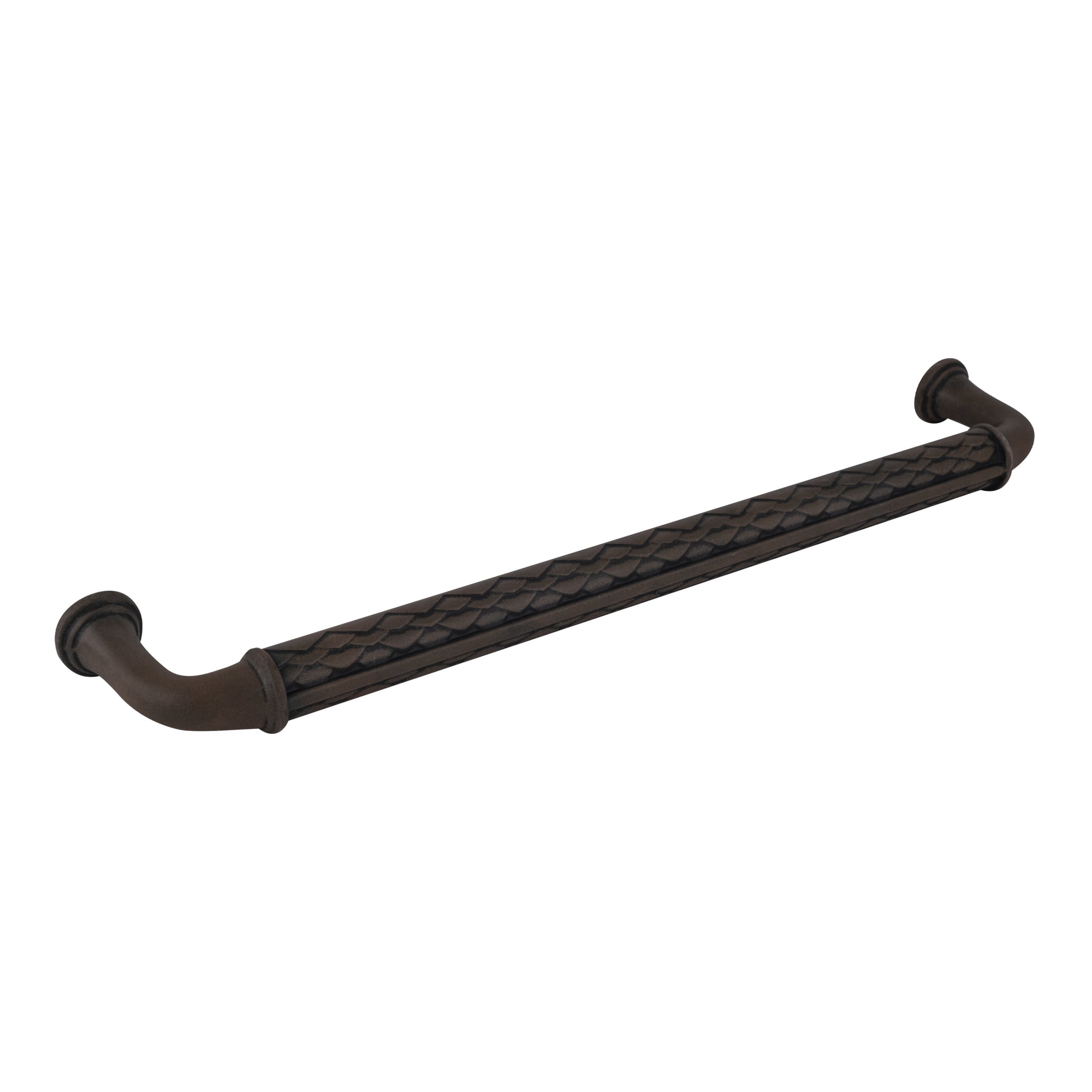 Brixwell 12 in Center-to-Center Cabinet Pull, Antique Rust Finish, Decorative Metal Handle