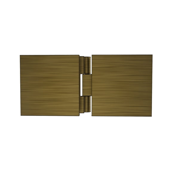 Brixwell C-GTGA-AB Adjustable Square Glass To Glass Mount Clip Antique Brass