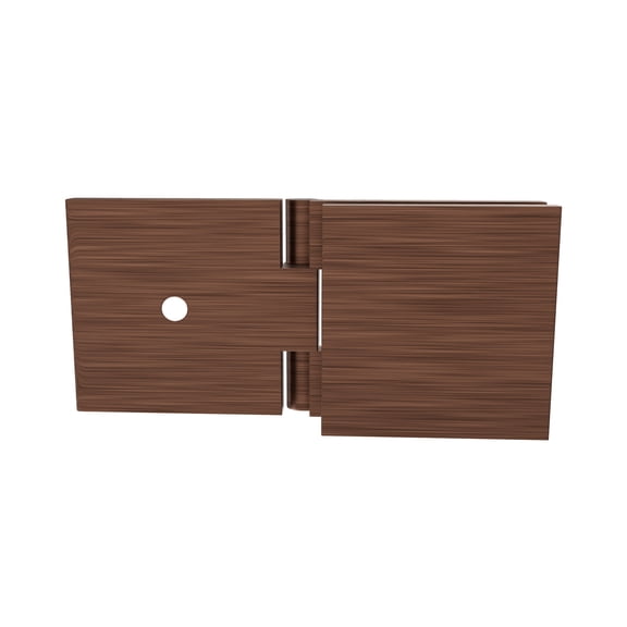 Brixwell C-GTWA-ACP Adjustable Square Glass To Wall Mount Clip Antique Copper