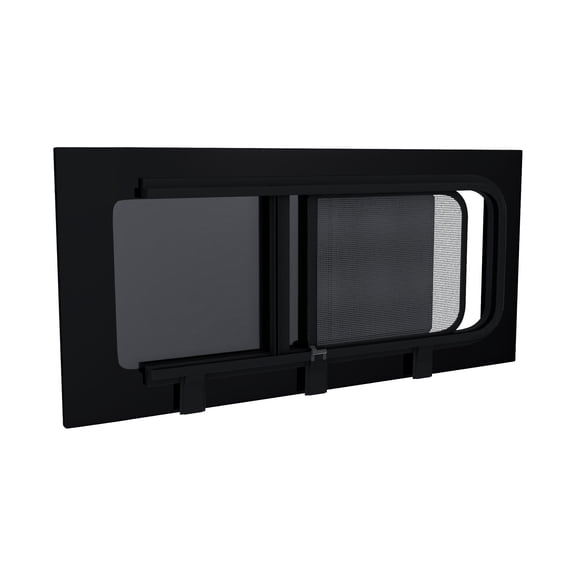 Brixwell DTRAM014-INT 1410mm x 666mm Ram ProMaster Van Glass Window,Driver Side First Slider with Internal Screen Window Position Privacy Tinted