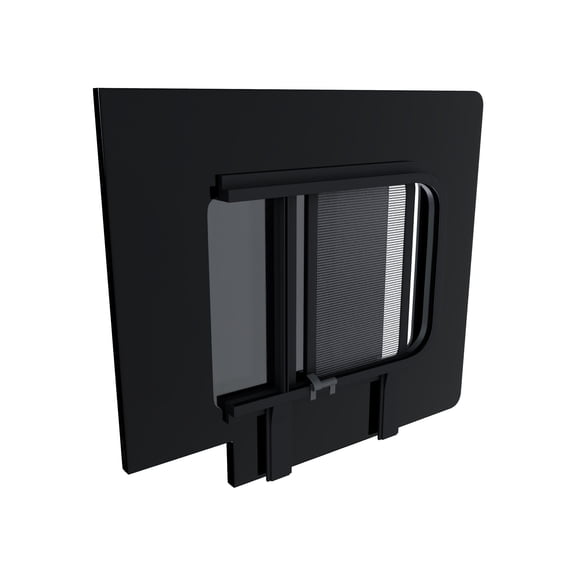 Brixwell DTRAM025-INT 767mm x 666mm Ram ProMaster Van Glass Window,Passenger Side Third Slider with Internal Screen Window Position Privacy Tinted