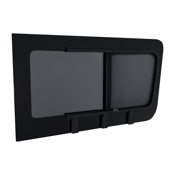 Brixwell DTSPCR007-INT 1402mm x 777mm Glass Window For Mercedes Sprinter,Driver Side First Sliding with Internal Screen Window Position Privacy Tinted